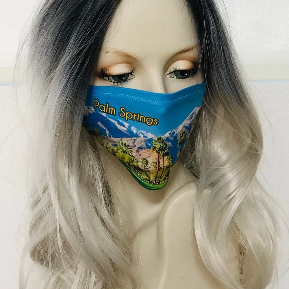 Beautiful New PALM SPRINGS Adult FACE MASK O/S